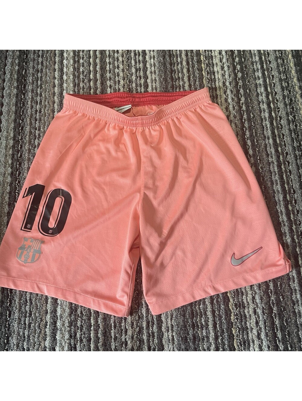 Nike FC Barcelona Training Shorts Pink Men's Size M N10 Dri-Fit FCB Soccer
